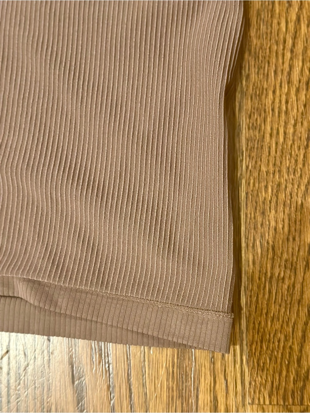 Fitted Ribbed Brown Tank Top - Small - Picture 3 of 5